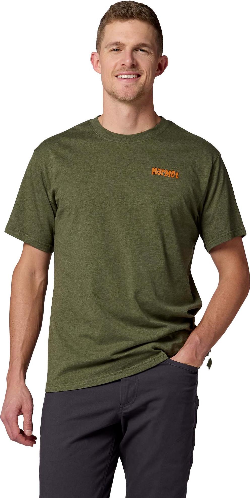 Marmot Men's Marty Goggles Tee Short Sleeve Surplus Green Heather