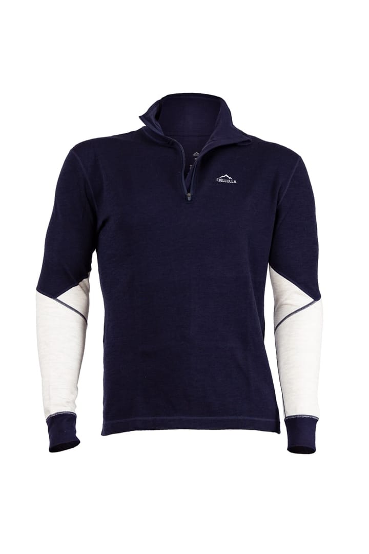 Fjellulla Men'S Half Zip Deep Blue/light Grey Fjellulla Fjellulla Men'S Half Zip Deep Blue/light Grey Fjellulla
