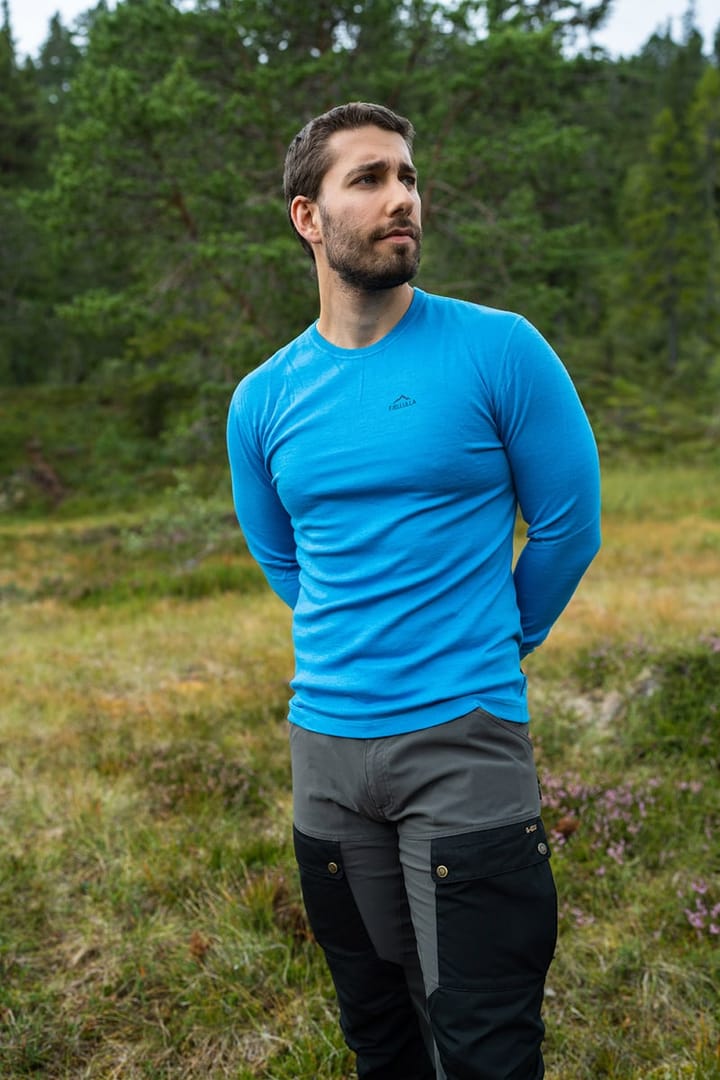 Fjellulla Men'S Crew Neck Blue Fjellulla