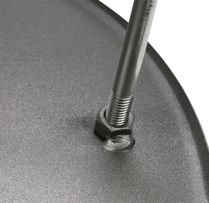 Muurikka Hot-rolled Steel Griddle Pan with Legs Ø38 cm Steel Muurikka