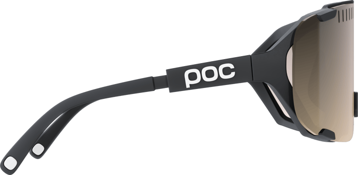 POC Devour Mid Bike Sunglasses Uranium Black/Clarity Trail/Partly Sunny Silver POC