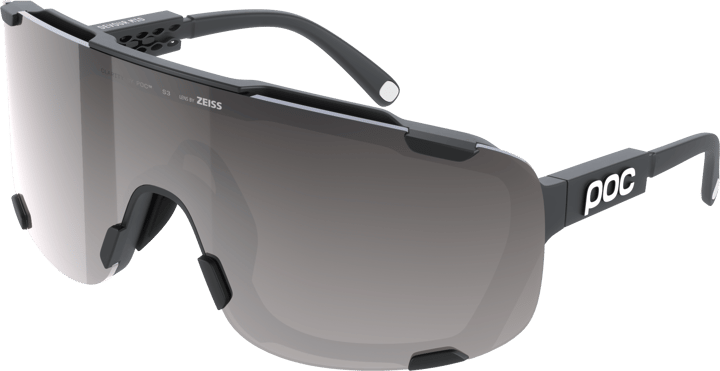 POC Devour Mid Bike Sunglasses Uranium Black/Clarity Road/Sunny Silver POC
