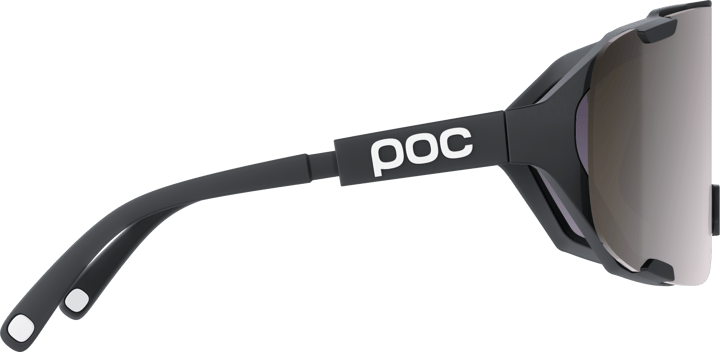 POC Devour Mid Bike Sunglasses Uranium Black/Clarity Road/Sunny Silver POC