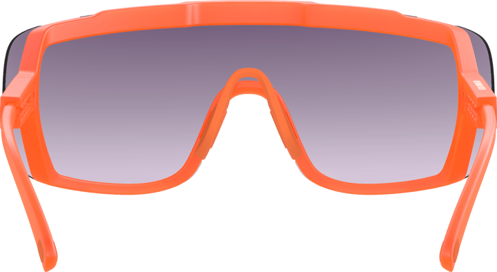 POC Devour Mid Bike Sunglasses Fluo. Orange Translucent/Clarity Road/Partly Sunny Gold POC