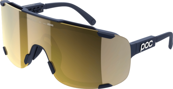 POC Devour Mid Bike Sunglasses Apatite Navy/Clarity Road/Partly Sunny Gold POC