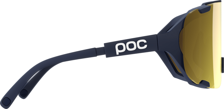 POC Devour Mid Bike Sunglasses Apatite Navy/Clarity Road/Partly Sunny Gold POC