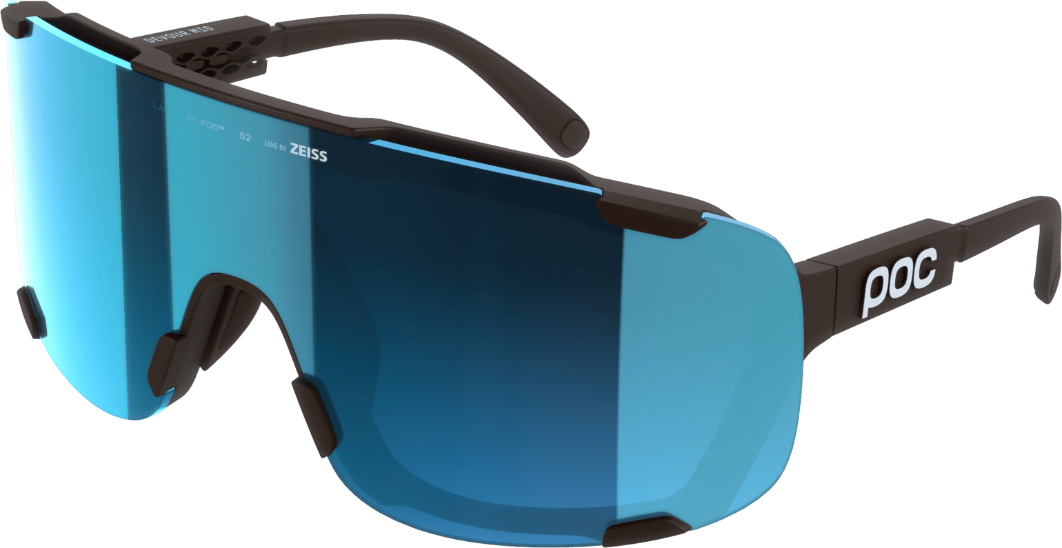 POC Devour Mid Bike Sunglasses Bronzite Brown/Clarity Universal/Sunny Turquoise