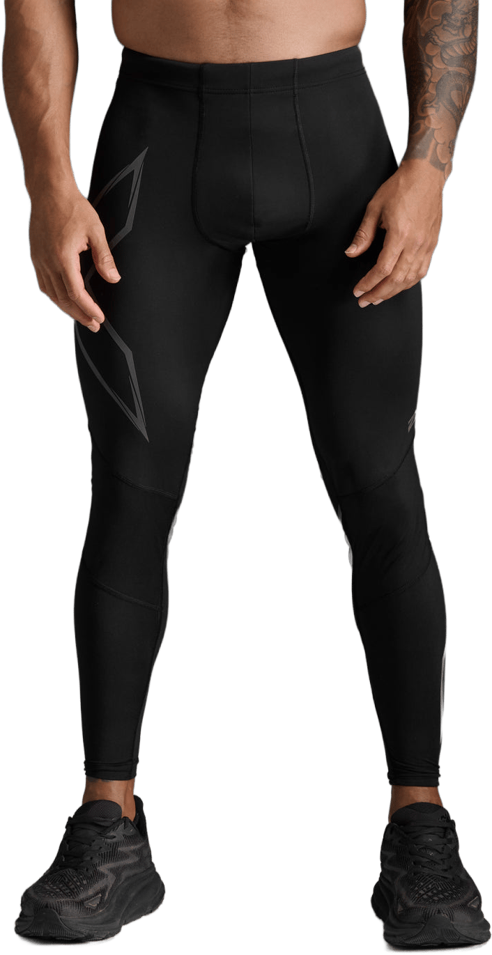 2XU Men's Ignition Shield Compression Tights Black/ Black Reflective 2XU