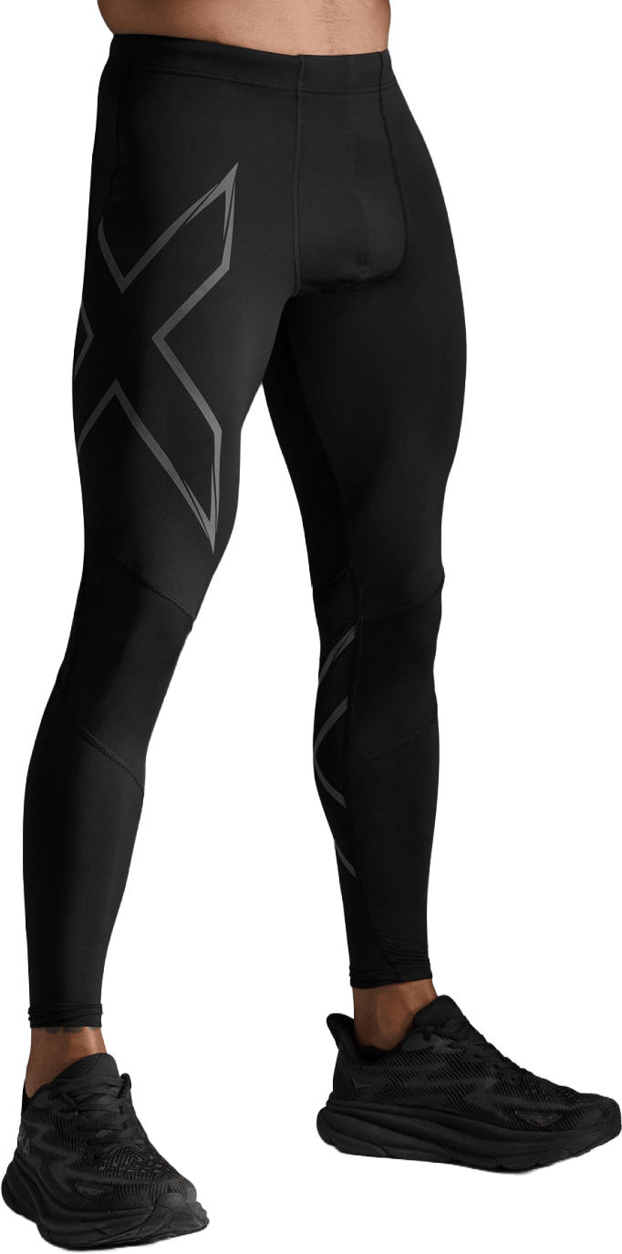 2XU Men's Ignition Shield Compression Tights Black/ Black Reflective 2XU