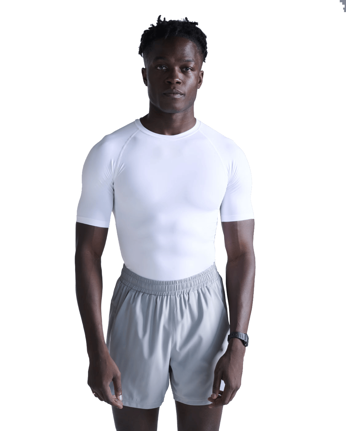 2XU Men's Core Compression Short Sleeve White/white