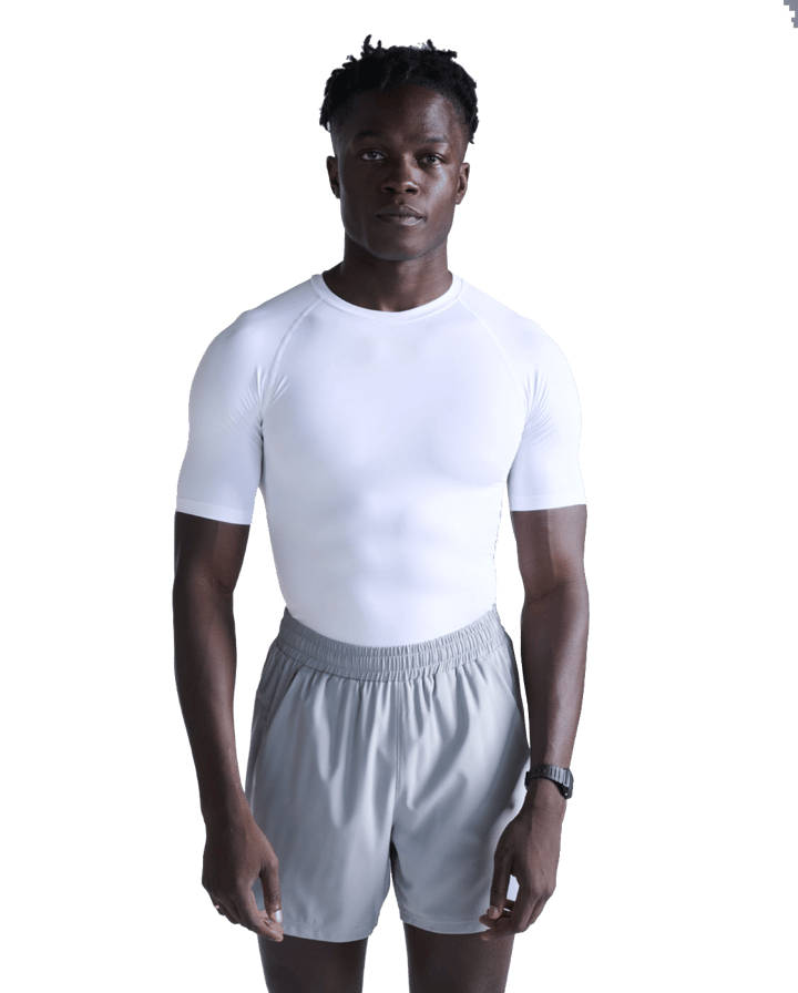 2XU Men's Core Compression Short Sleeve White/white 2XU