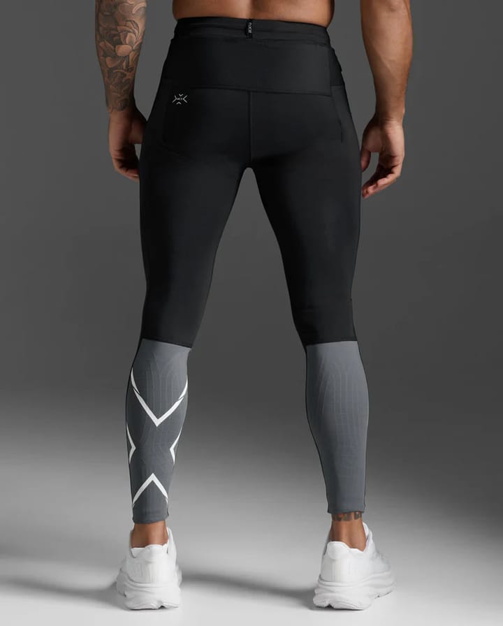 2XU Light Speed React Comp Tights Black/white Reflective 2XU