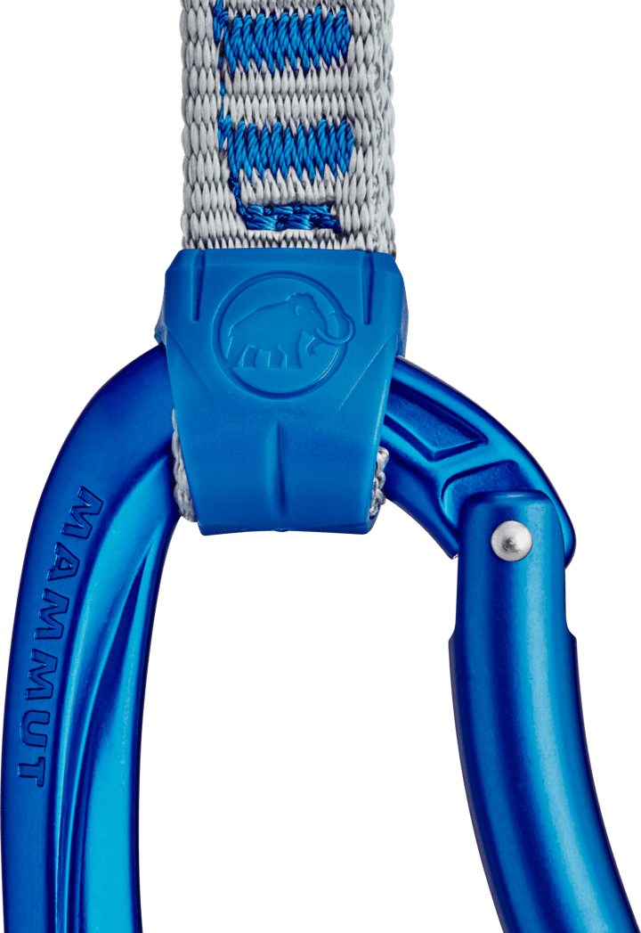 Crag Keylock 10 Cm Indicator 6-Pack Quickdraws Straight Gate/Bent Gate Key Lock, silver-ultramarine Mammut