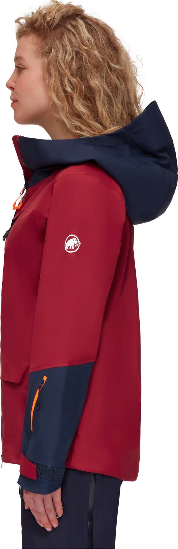 Women’s Haldigrat Air HS Hooded Jacket blood red-marine