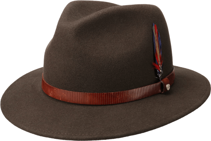Stetson Manton Traveller Wool Felt Hat Brown Stetson