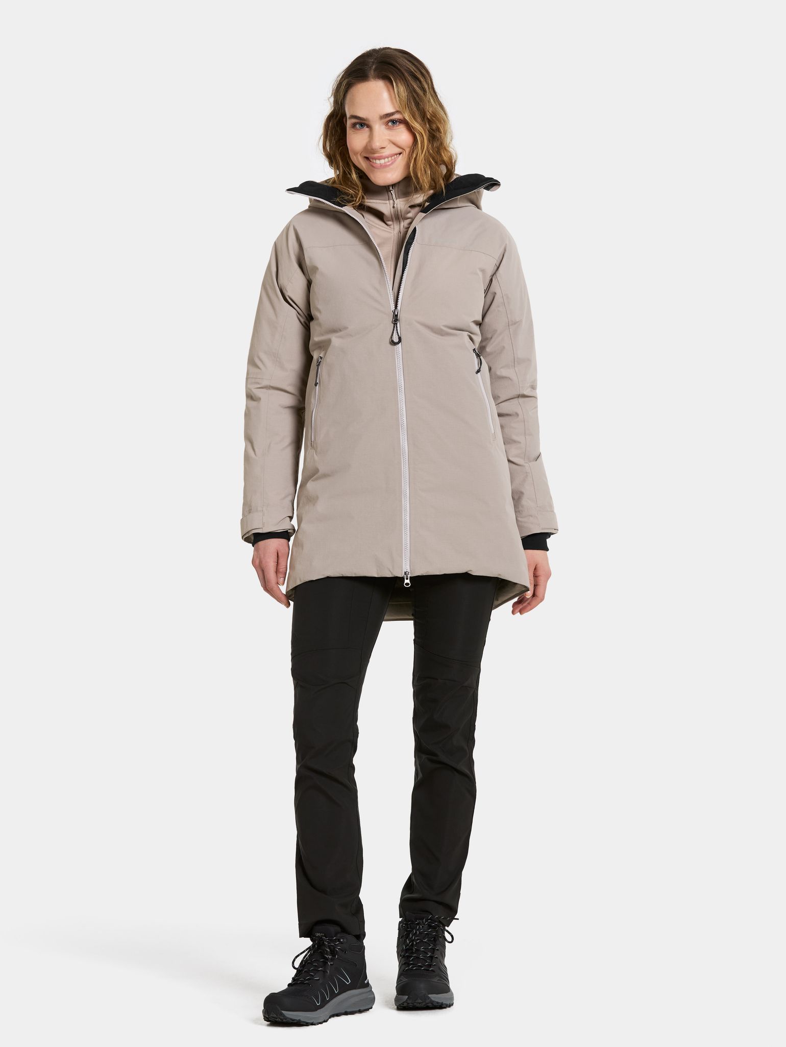 Didriksons Women's Marget Parka Ash Brown