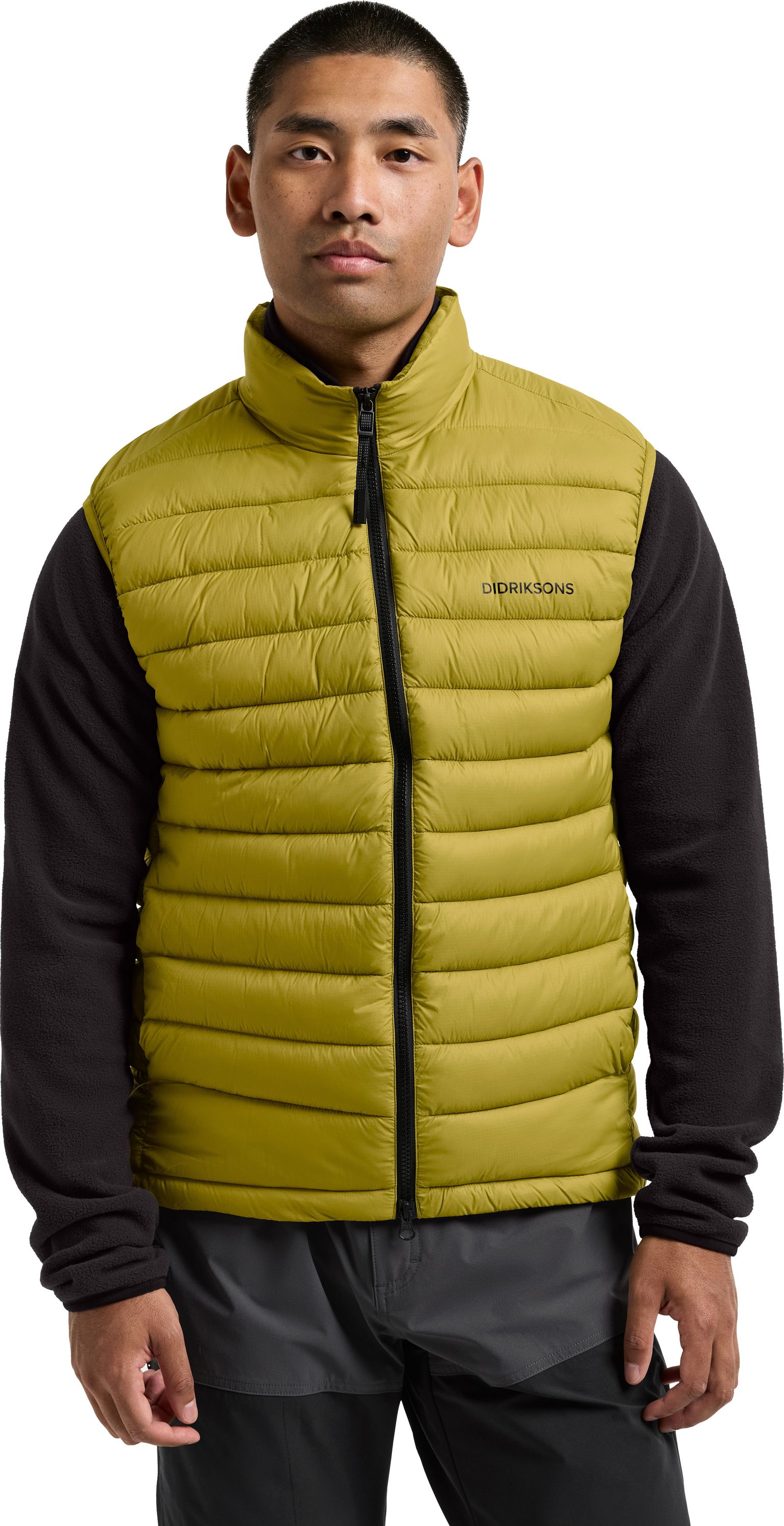 Didriksons Men's Marino Vest Yellow Pollen