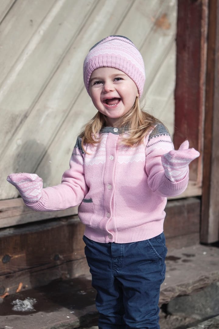 Kids' Woolmix Mittens LOTUS PINK Marius Kids