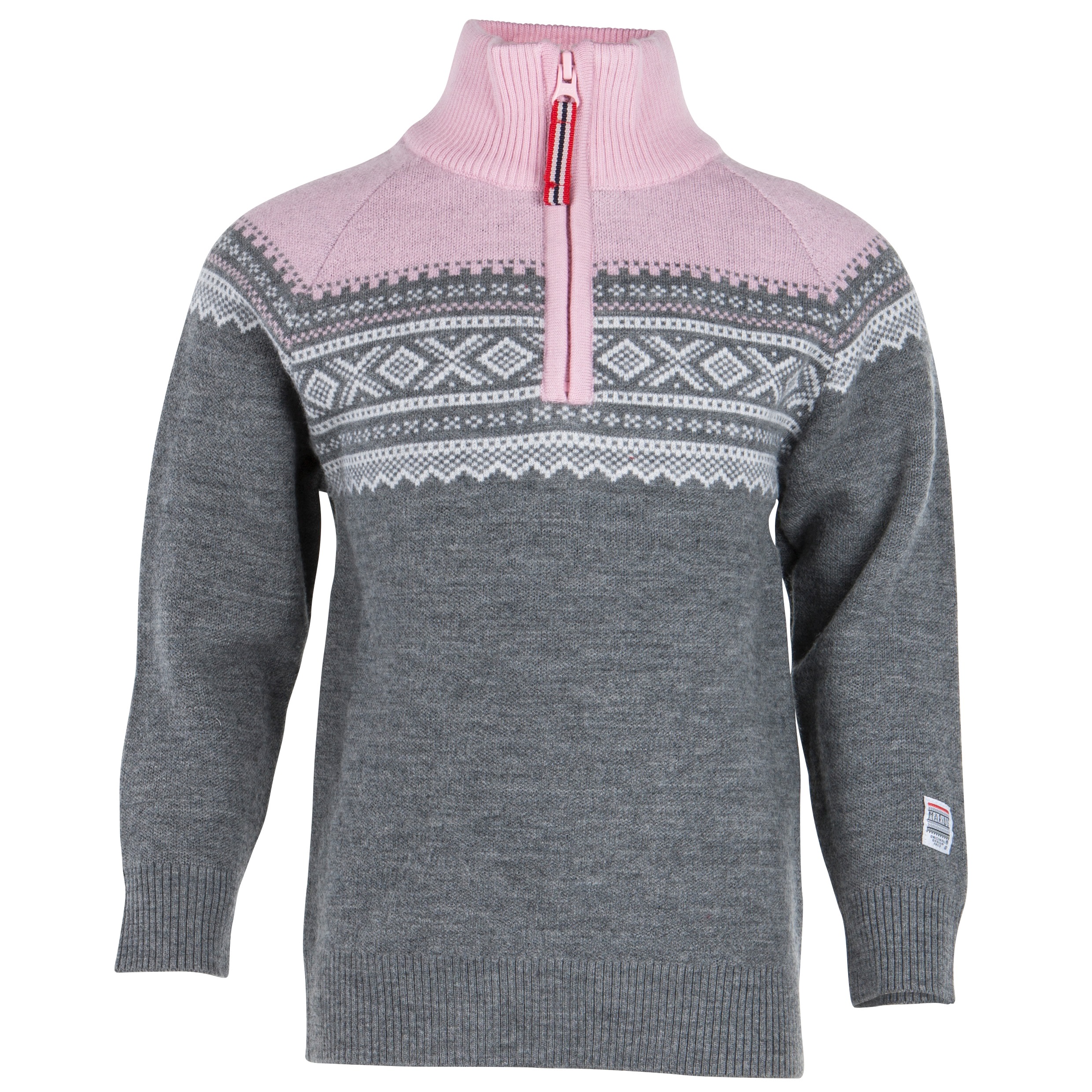 Marius Kids Kids’ Wool Sweater with Zip lotus pink