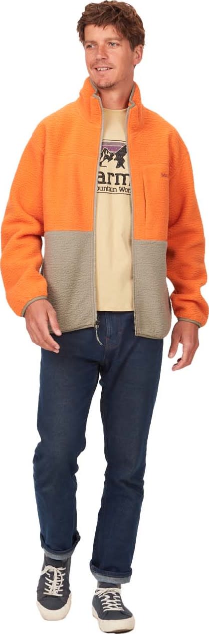 Marmot Men's Aros Fleece Jacket Tangelo/Vetiver Marmot Marmot Men's Aros Fleece Jacket Tangelo/Vetiver Marmot