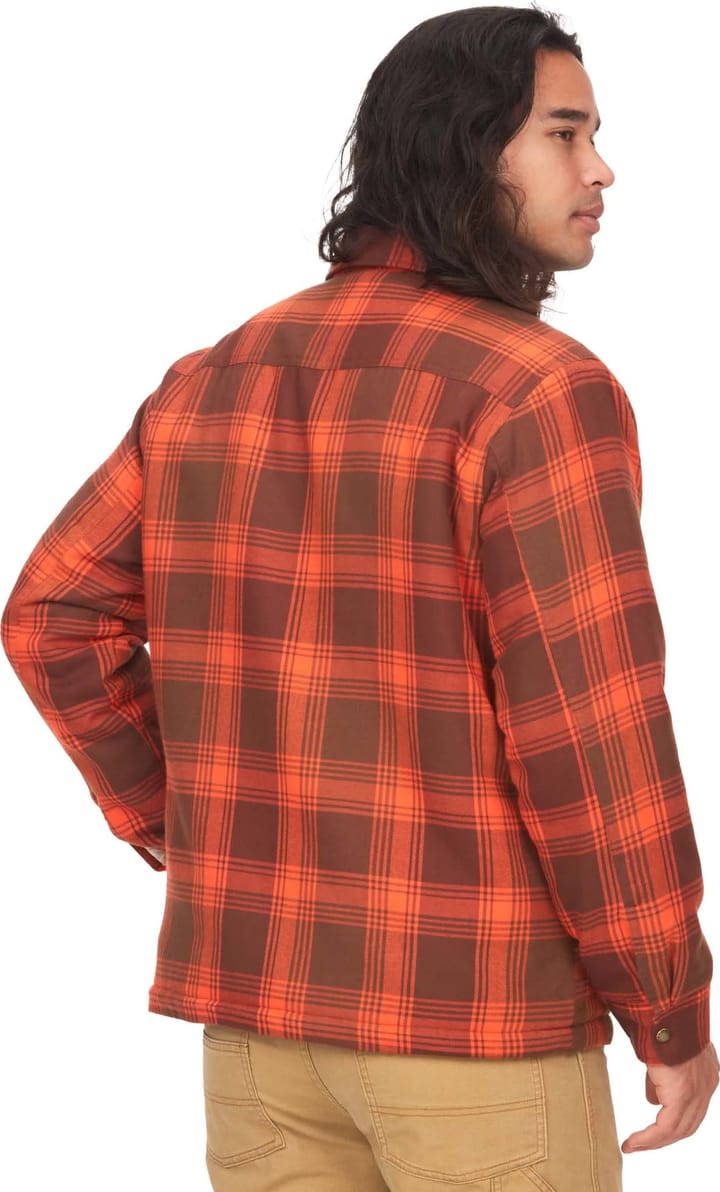 Marmot Men's Ridgefield Sherpa Flannel Shirt Jacket Chocolate Marmot