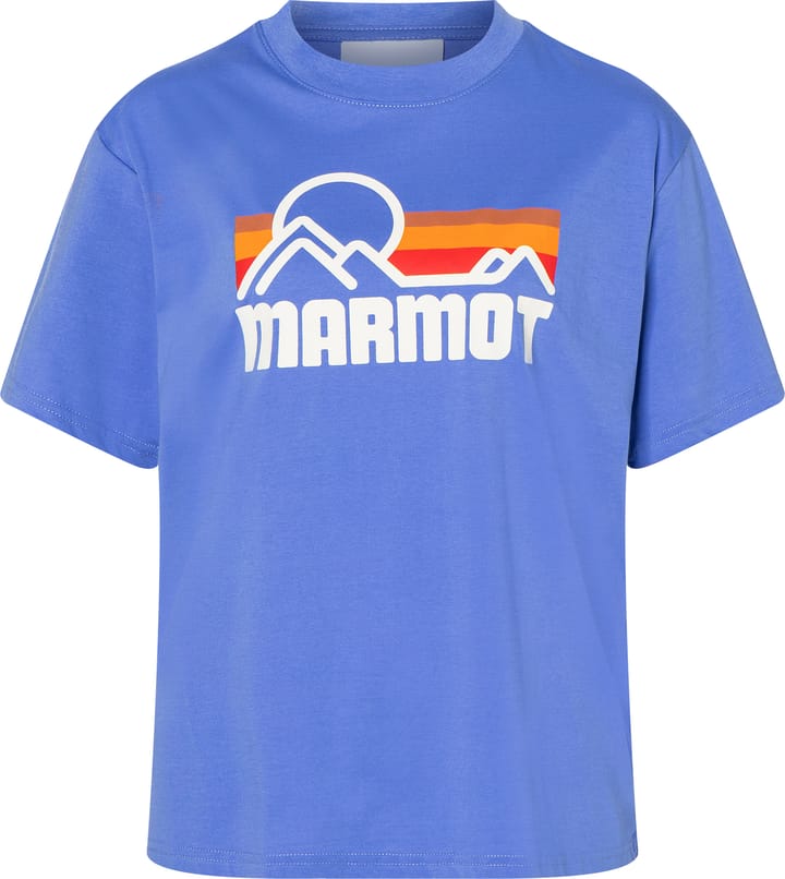 Marmot Women's Coastal Tee Short Sleeve Getaway Blue Marmot