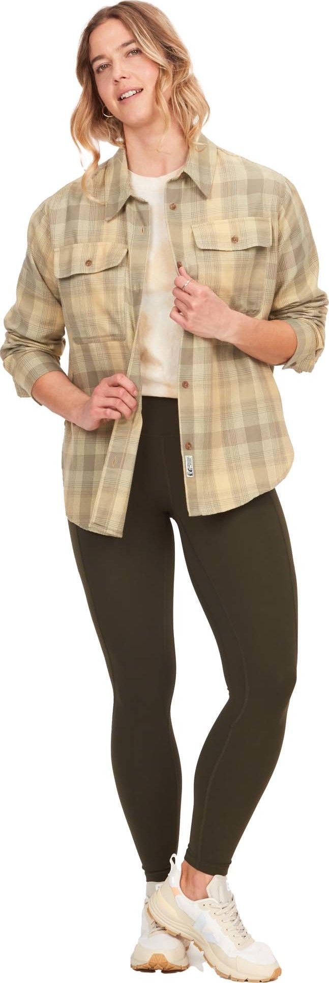 Women's Fairfax Light Weight Boyfriend Flannel Wheat Marmot