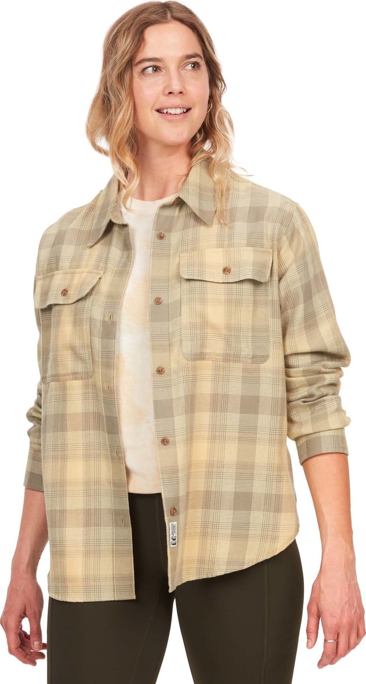 Women's Fairfax Light Weight Boyfriend Flannel Wheat Marmot