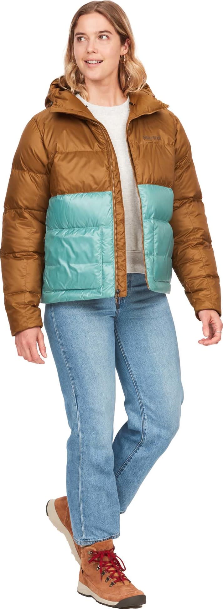 Marmot Women's Guides Down Hoody Hazel/Blue Agave Marmot