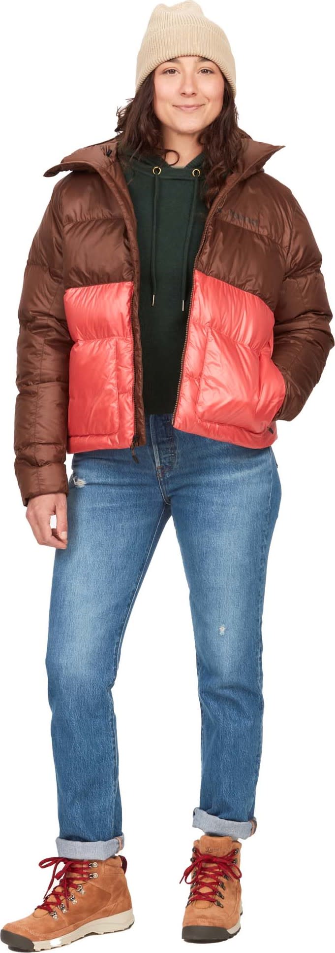 Marmot Women's Guides Down Hoody Pinecone/Grapefruit Marmot