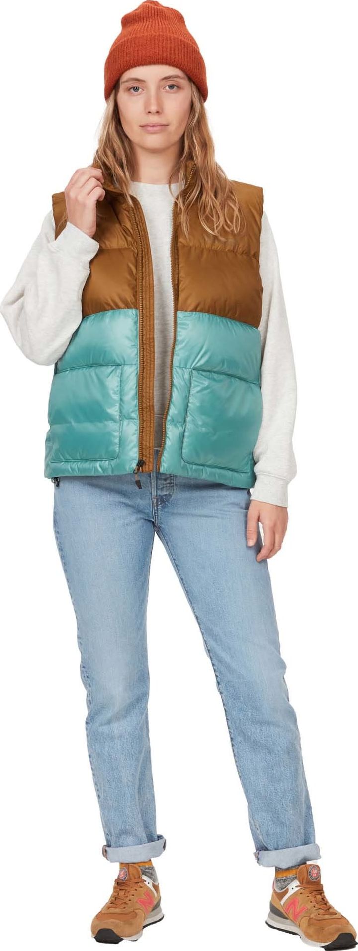 Marmot Women's Guides Down Vest Hazel/Blue Agave Marmot