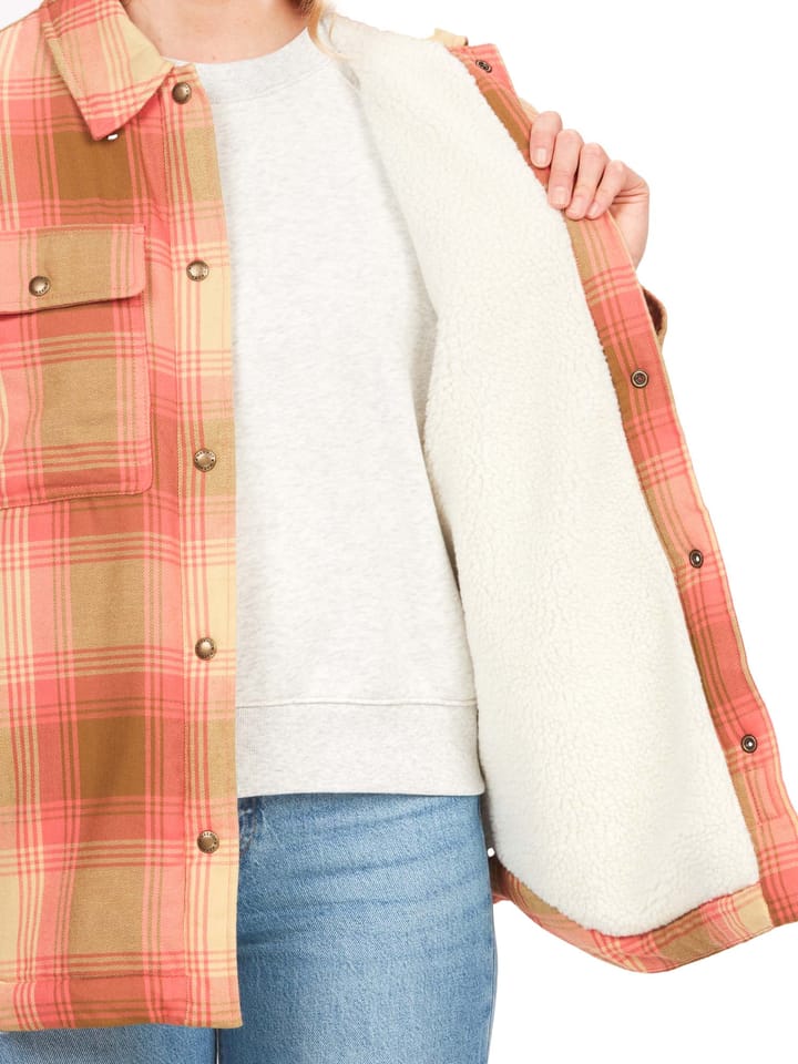 Women's Ridgefield Sherpa Lined Flannel Jacket Grapefruit Marmot