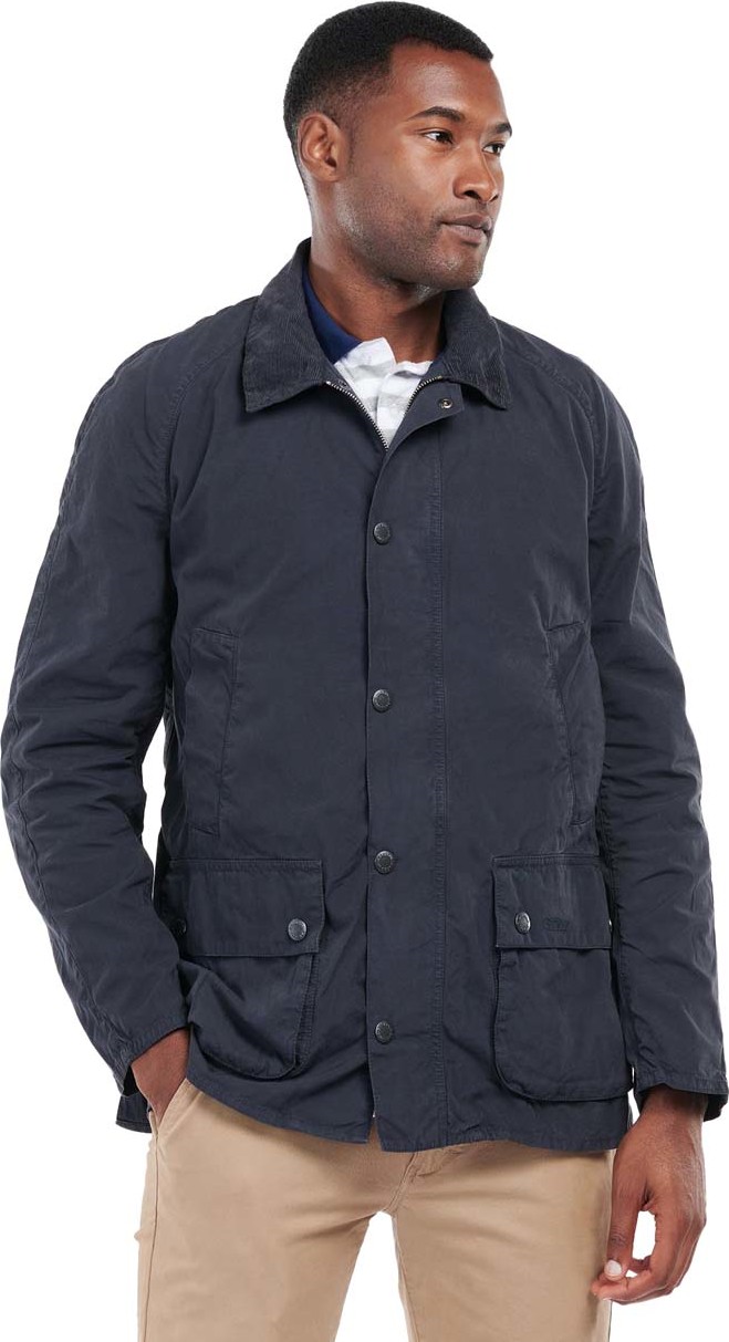 Barbour Men's Ashby Casual Navy Ovadderade vardagsjackor L