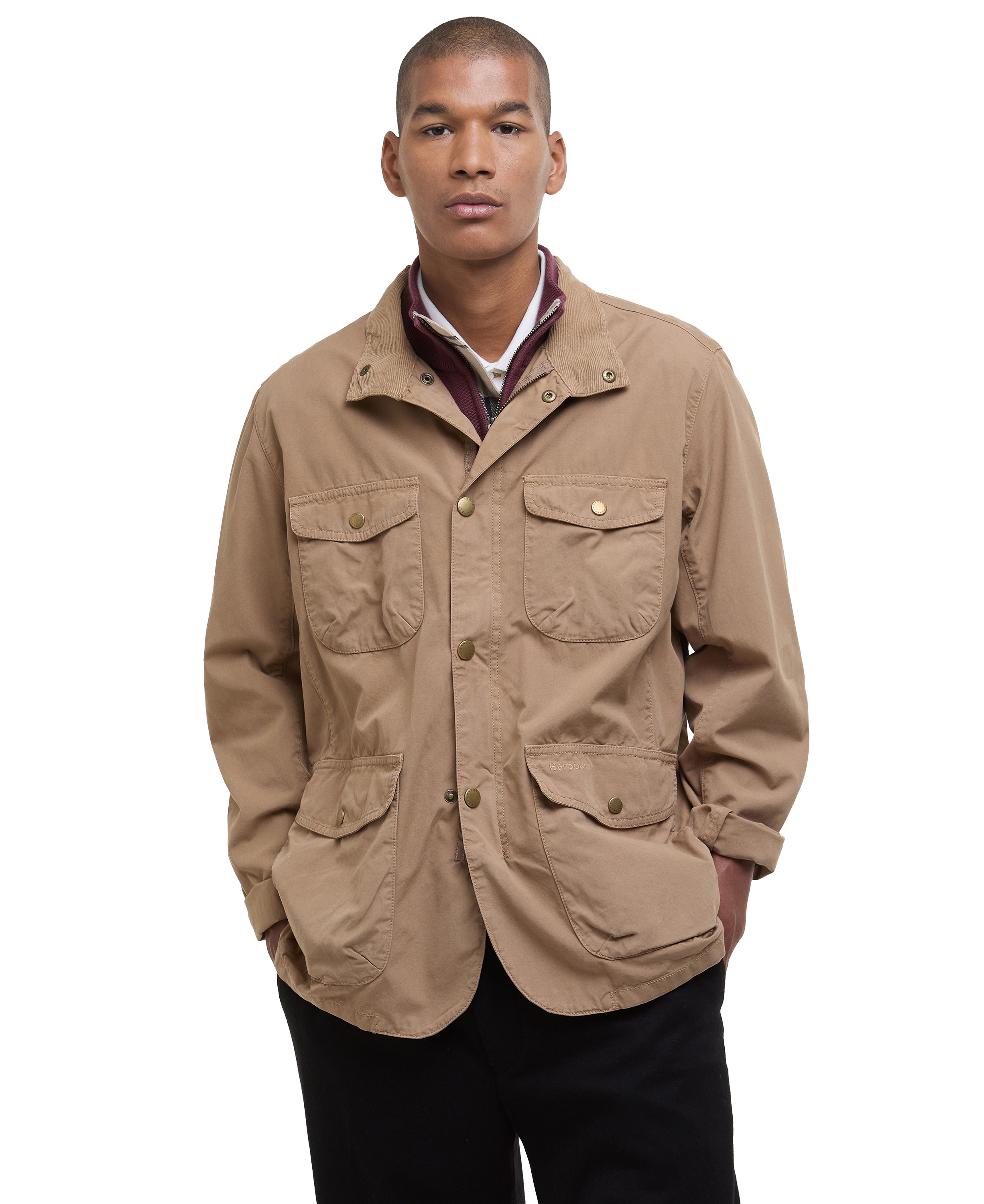 Barbour Men's Barbour Ogston Casual Jacket Stone Ovadderade vardagsjackor S