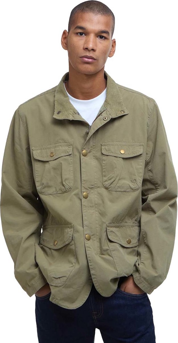 Barbour Men's Barbour Ogston Casual Jacket Bleached Olive Ovadderade vardagsjackor M