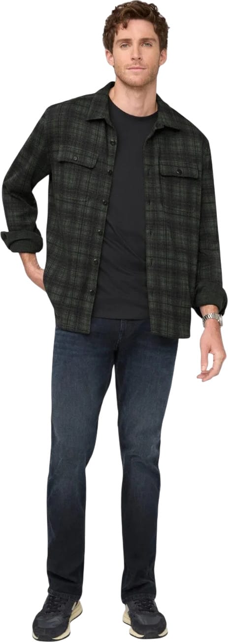 Duer Performance Flannel Button Down Heather Peat Plaid Duer
