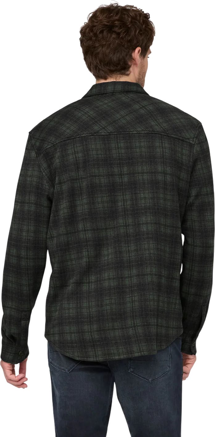 Duer Performance Flannel Button Down Heather Peat Plaid Duer