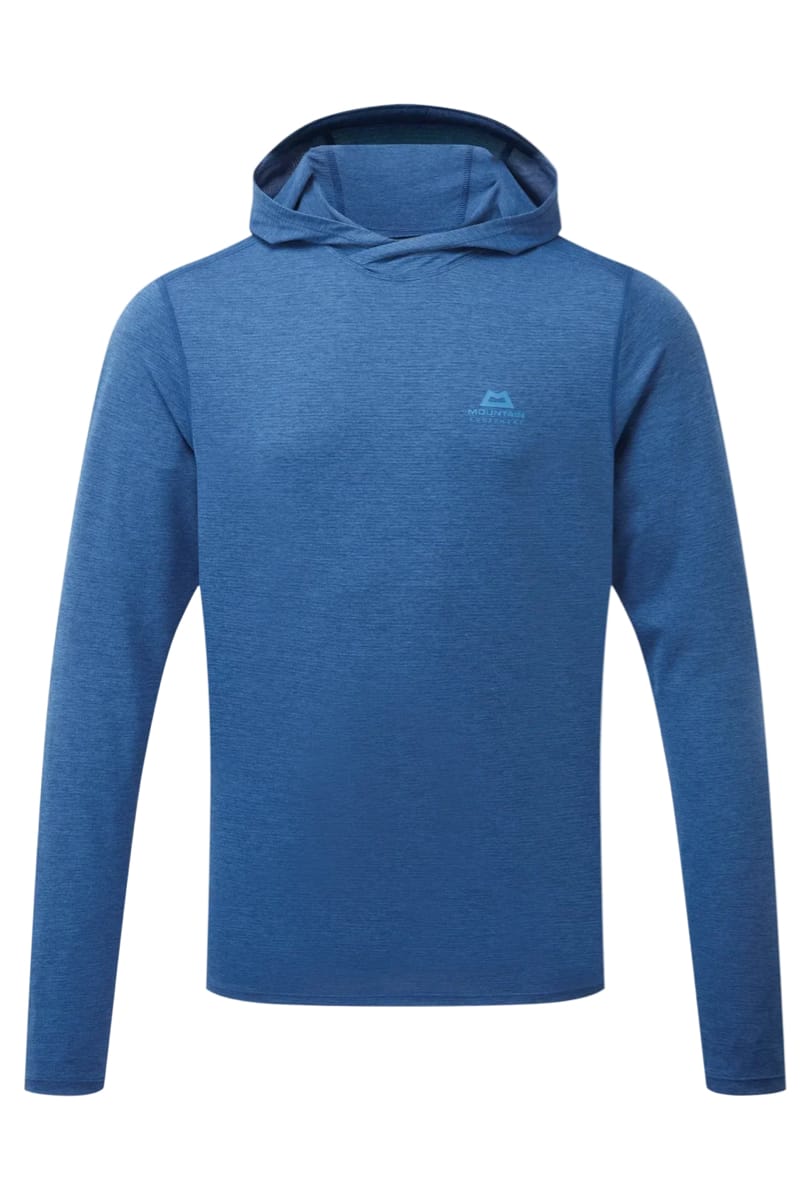 Mountain Equipment Glace Hooded Mens Top Admiral Blue