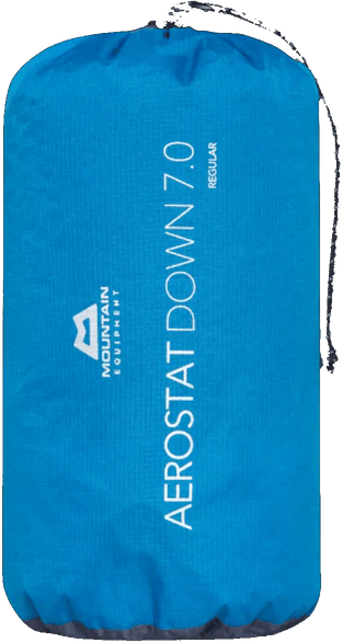 Mountain Equipment Aerostat Down 7.0 Mat Wide Regular Mykonos Blue Mountain Equipment