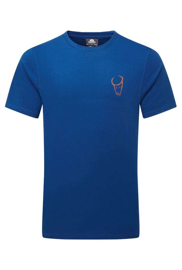 Mountain Equipment Yorik On Wire Mens Tee Admiral Blue Mountain Equipment