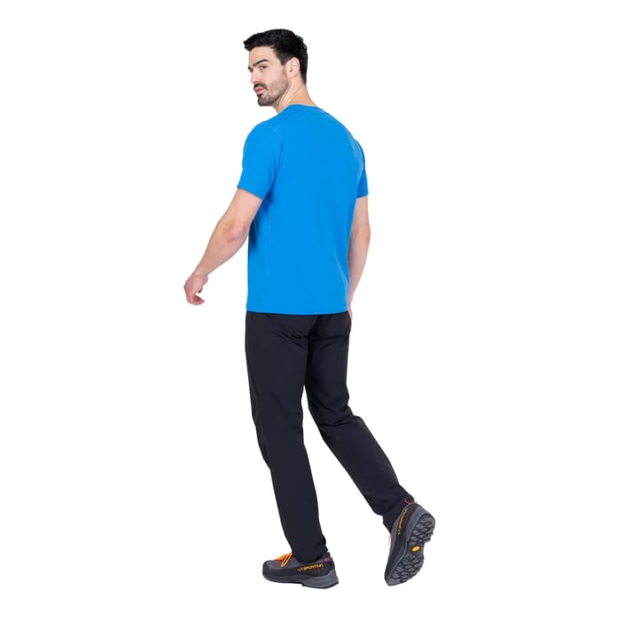 Mountain Equipment Headpoint Emblem Mens Tee Atlantic Blue Mountain Equipment