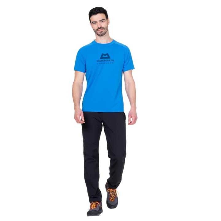 Mountain Equipment Headpoint Emblem Mens Tee Atlantic Blue Mountain Equipment