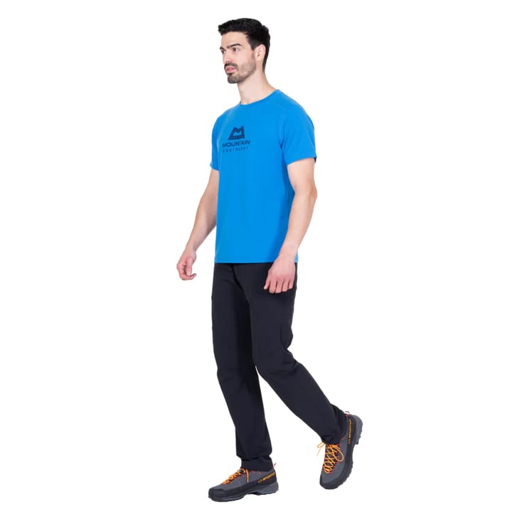 Mountain Equipment Headpoint Emblem Mens Tee Atlantic Blue Mountain Equipment