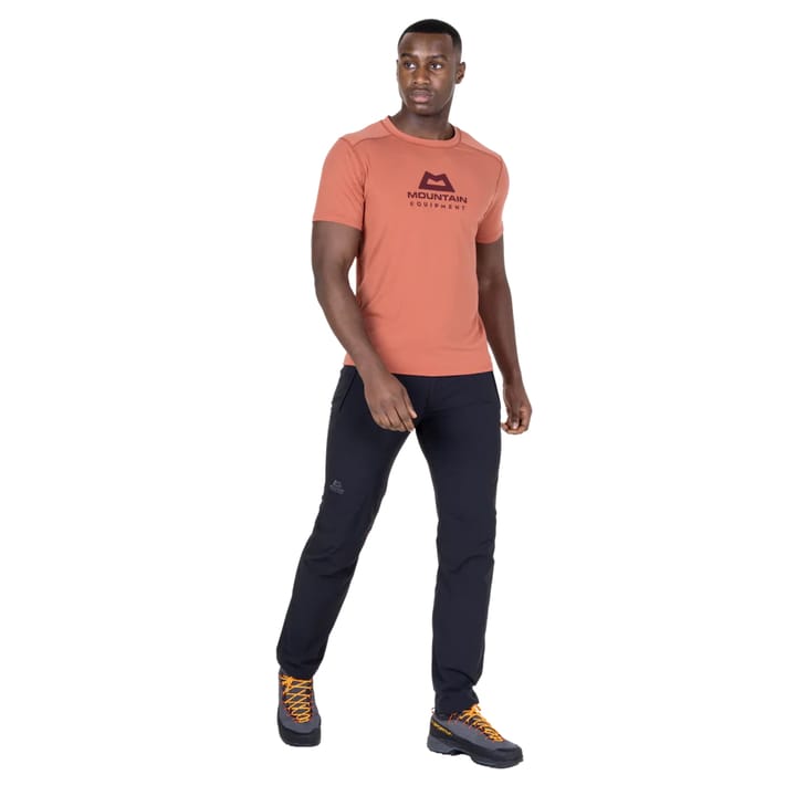 Mountain Equipment Headpoint Emblem Mens Tee Etruscan Red Mountain Equipment