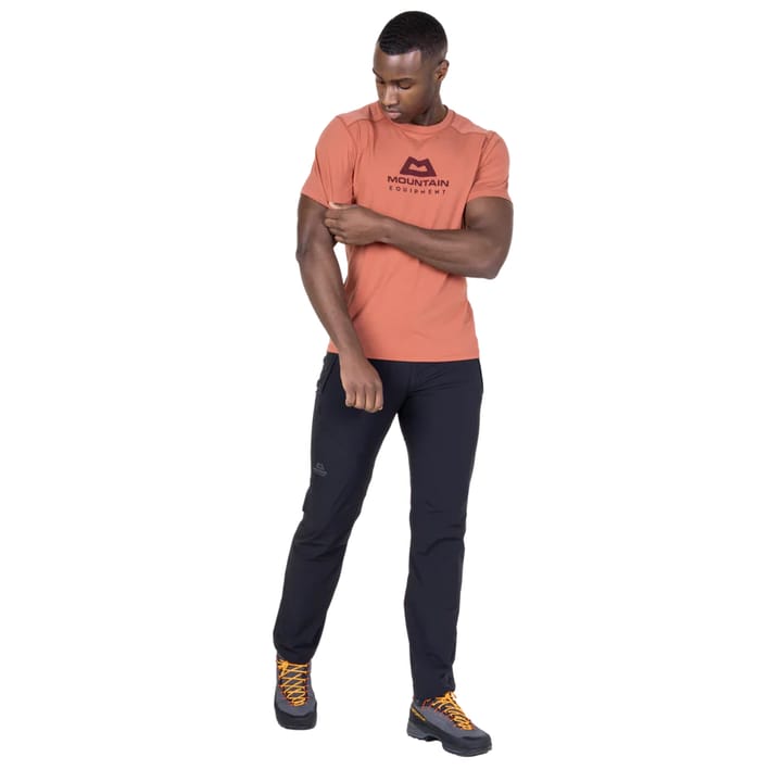 Mountain Equipment Headpoint Emblem Mens Tee Etruscan Red Mountain Equipment