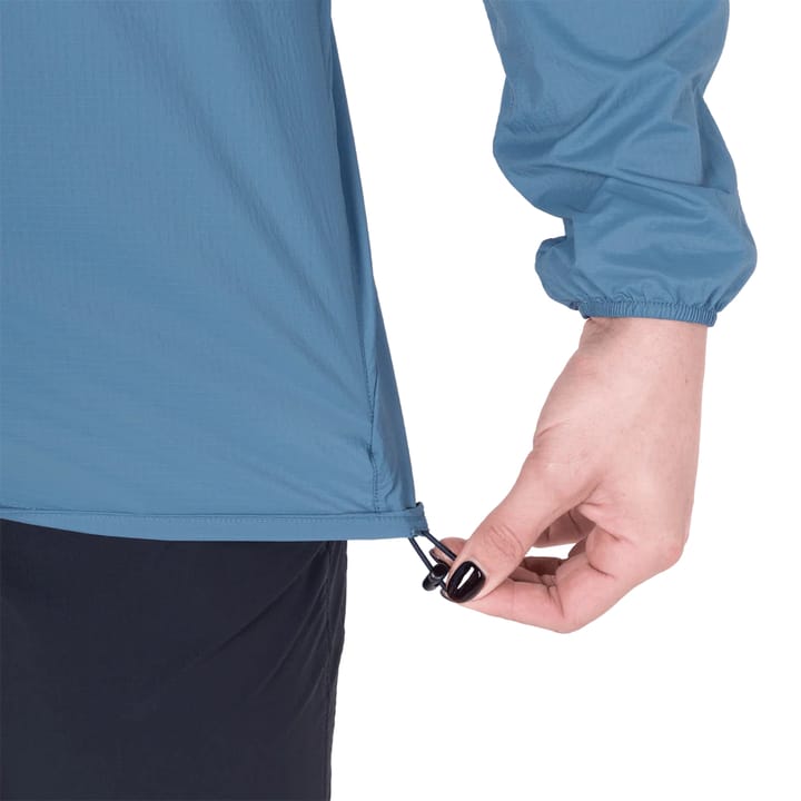 Mountain Equipment Aerofoil Hooded Wmns Jacket Stellar Blue Mountain Equipment