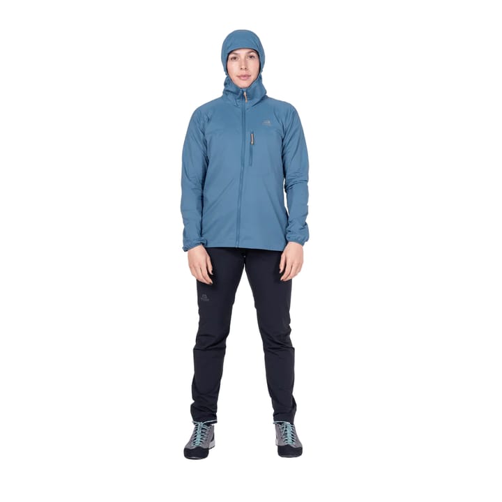Mountain Equipment Aerofoil Hooded Wmns Jacket Stellar Blue Mountain Equipment