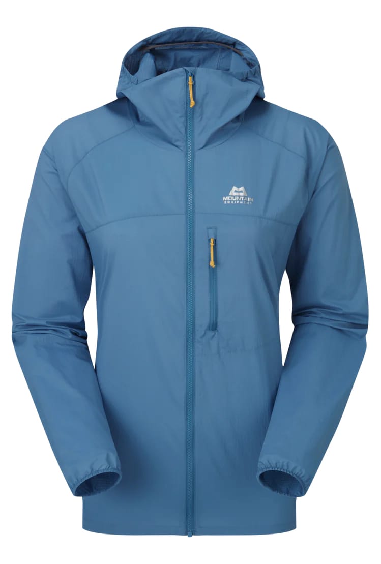Mountain Equipment Aerofoil Hooded Wmns Jacket Stellar Blue