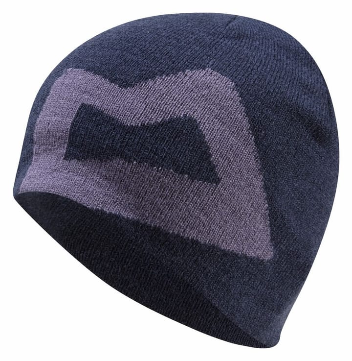 Mountain Equipment Branded Knitted Beanie Cosmos/Welshslate O/S Mountain Equipment