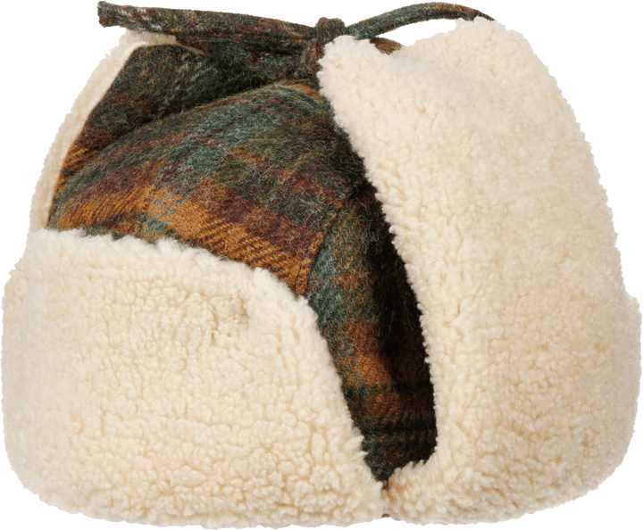 Stetson Checked Bomber Aviator Hat Green/Dark Orange Stetson